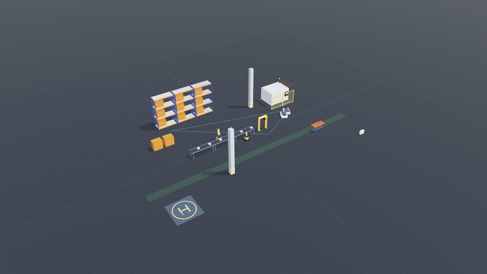 Factory simulation simulation preview