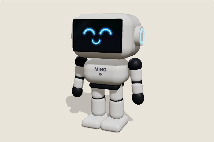 Mino companion robot design visualisation